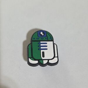 Droid Shoe Charm Green White